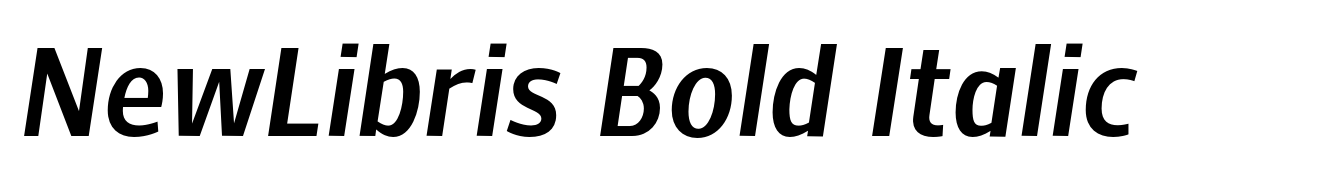 NewLibris Bold Italic